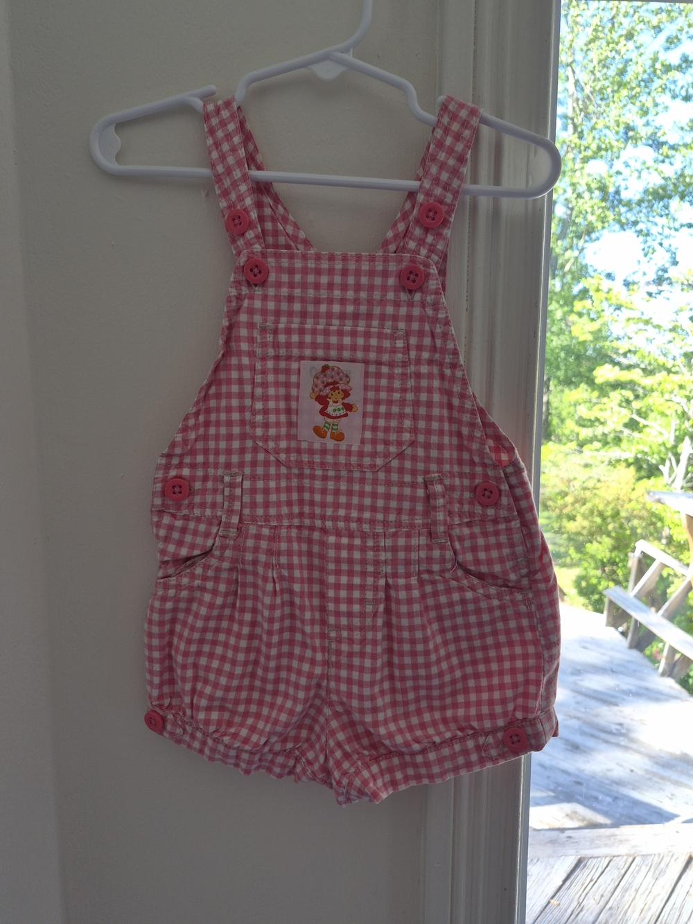 Upcycled Y2k Strawberry Shortcake Overalls READ DESCRIPTION